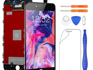 Yodoit para Pantalla iPhone 6s Plus Negro, Conjunto de Pantalla LCD y digitalizador Reemplazo de la Pantalla táctil de Vidrio con Marco + Kit de Herramientas de reparación (5,5 Pulgadas)
