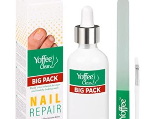 Yoffee Clear Kit Big Pack - Purity Nail - Tratamiento Anti Hongos para Uñas de Manos y Pies - con Árbol de Té y Aceite de Argán - Fórmula Mejorada - Antibacteriano y Antiséptico - Nuevo Formato (60ml)