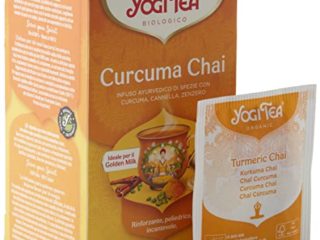 Yogi Tea - Chai Cúrcuma, Infusión Ayurvédica de Especias con Cúrcuma, Canela y Jengibre - 17 Bolsitas, 34g