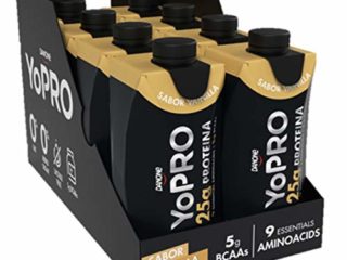 YoPRO Pack 8 unidades batido 25G de Proteína sabor vainilla de 330 ml - Total 8 x 330 ml