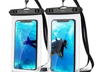 YOSH Funda Impermeable Móvil IPX8 Universal 2 Unidades, Bolsa para Móvil Estanca a Prueba de Agua para iPhone 12 Pro MAX 11 XR X 8 7 Galaxy Note 20 S20 Xiaomi Poco X3 Huawei Mate40 Pro hasta 7''