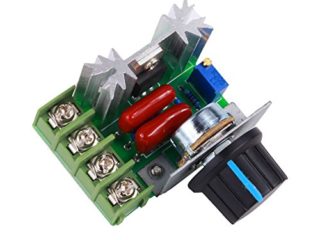 Yosoo Controlador Pwm De Motor De Ca De Control De Velocidad 2000W Voltaje Ajustable Regulador 25A 50-220V Led Dimmer