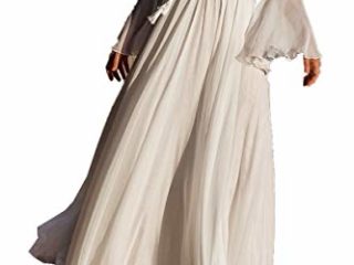 YouKD Vestido Floral de Encaje para Mujer Maxi Robe Boho Kimono Suelto Vestido de Bikini de Playa
