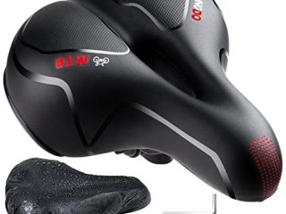 YOUNGDO Sillín Bicicleta,Sillín de Bicicleta Gel,Sillin Bici Ergonómico Hombre Mujer Asiento de Bicicleta Antiprostatico Cómodo y Transpirable para BMX,Bicicleta de Carretera,Bicicleta de Montaña