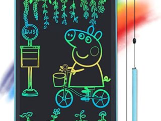 YOUNGRAYS 12 Pulgadas Tableta de Escritura LCD, Electrónicos Pizarra Digital de Dibujo para niños, Juguetes para Niños, lo Mejor Regalo para Niños, Familia, Amigos (Azul)