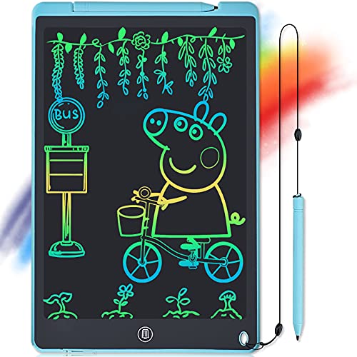 YOUNGRAYS 12 Pulgadas Tableta de Escritura LCD, Electrónicos Pizarra Digital de Dibujo para niños, Juguetes para Niños, lo Mejor Regalo para Niños, Familia, Amigos (Azul)