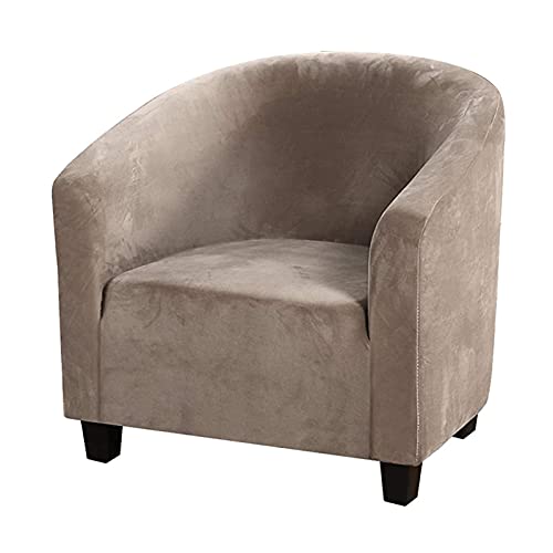 YSLJW Cubiertas De Sofá, Lavable Estiramiento Funda Butaca Cubiertas Sofa Sillas para Chesterfield Bañera Protector (Tan)