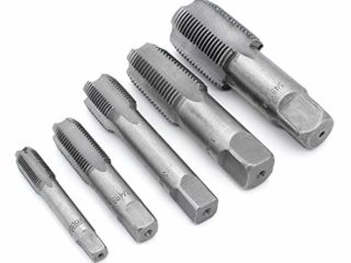 Yuhtech 5 Uds acero BSP 55 grados de rosca de tubo cónico de mano G1/8 G1/4 G3/8 G1/2 G3/4