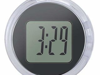 YUNYODA Mini Reloj Impermeable para Motocicleta, Mini Termómetro Higrómetro Digital Interior de Temperatura y Humedad