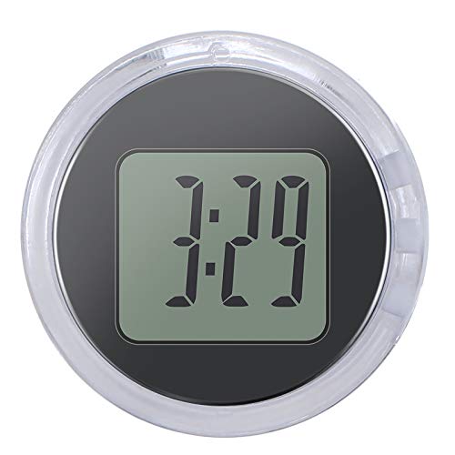 YUNYODA Mini Reloj Impermeable para Motocicleta, Mini Termómetro Higrómetro Digital Interior de Temperatura y Humedad
