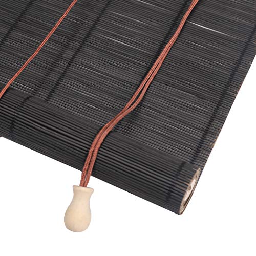 YYSYN Madera Persiana Enrollable, Estores de Bambú Cortina, Cortina de Puerta, Cortinas de Ventana, persianas de Sala de Estar con Tirador Lateral