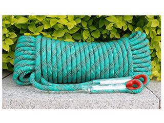 ZAIAI 18mm/20mm Corda Sicurezza Corda Arrampicata Fune Lavori Aerei Corda Imbracature Corda Discesa Corda Escursioni All'aperto Accessori Campeggio Prevenzione D(Size:18mm/10m,Color:Verde)