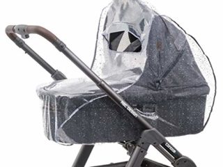 Zamboo Burbuja Lluvia Universal Capazo - Plastico Lluvia Universal transparente con ventana y visera, buena circulación de aire / Protector lluvia Cochecito sin sustancias nocivas
