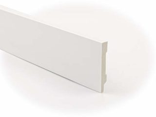 Zócalo - Rodapié Blanco de PVC hidrófugo, 10cm de alto y 220cm de largo