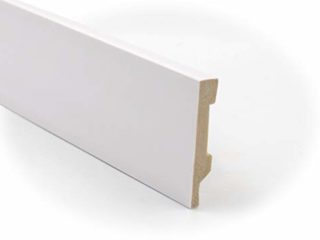 Zócalo - Rodapié Blanco de PVC hidrófugo, 8cm de alto y 220cm largo