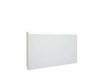 Zócalo - Rodapié de PVC 100% hidrófugo - Antihumedad - Tiras de 2,2 metros lineales - Pack de 10 Tiras - (7cm altura - 1cm grosor, Lacado Blanco)