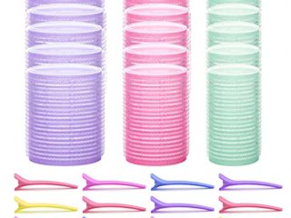 Zeaye 30 pedazos bigudíes, Profesional de autoadhesivas bigudíes Adhesión-bigudí Klettwickler LockenwicklerClips rodillo de pelo guardar para Salon peluquero peluquero