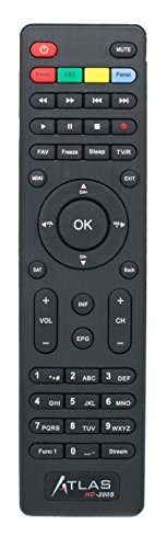 Zebra Numerica Mando a Distancia Cristor Atlas HD 200S y 200SE – Sonora, Negro