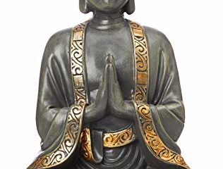 zen' Light grande estatua Buda mediación, resina, Bonze, 37.5 x 15 x 24 cm