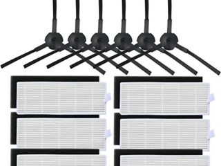 Zerich Lateral y filtro de repuesto cepillo Kit para ILIFE A6 A4 A4s vacío Robot limpiador #29692
