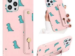 ZhuoFan Funda para Samsung Galaxy S9 Plus Dibujos Rosa Silicona Cárcasa con Soporte Diseño Suave TPU Antigolpes de Protectora [Moda y Practico] Case Fundas para Samsung S9 Plus 6,2", Dinosaurio 1