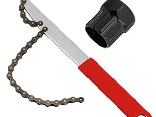 Zilong Llave de Cadena para Bicicleta con Extractor de Casete para Instalar o Desmontar los piñones del Cassette de Bicicleta,para Cambiar la Cadena de una Bicicleta, Dos Herramientas.