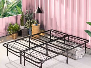 Zinus 35 cm, Base para colchón sin montaje SmartBase, estructura de cama metálica, montaje sencillo, almacenamiento debajo de la cama, 150 x 190 cm, negro