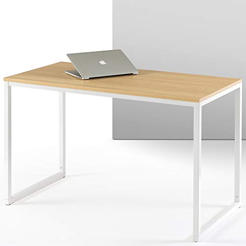 ZINUS Jennifer 119 cm Escritorio para ordenador portátil | Escritorio de estudio para oficina en casa | Montaje sencillo | Estructura metálica | Natural