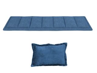 ZTGL Cama de Camping Plegable, Cama Portátil Fuerte con Bolsa de Almacenamiento, Catres Camping con Tubo de Metal Engrosado, Soporta hasta 500 kg,Mattresses + Pillow