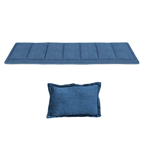 ZTGL Cama de Camping Plegable, Cama Portátil Fuerte con Bolsa de Almacenamiento, Catres Camping con Tubo de Metal Engrosado, Soporta hasta 500 kg,Mattresses + Pillow
