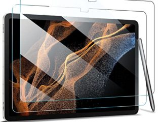 ZtotopCases 2 Piezas Protectores de Pantalla para Samsung Galaxy Tab S8 Ultra 14,6 Pulgadas 2022 (SM-X900 / X906), Vidrio Templado de Alta Definición para Samsung Galaxy Tab S8 Ultra 2022