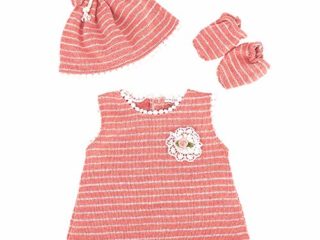 ZWOOS Ropa de Muñecas para New Born Baby Doll, Lindo Atuendo con Sombrero y Calcetines para Muñecas 35-43 cm